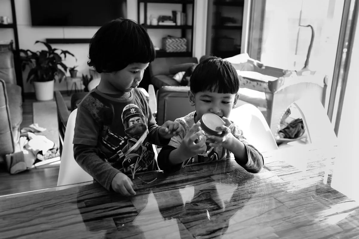 Kinder beim strukturierten Tagesablauf